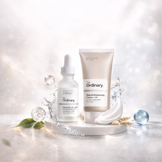 KIT THE ORDINARY™  NIACINAMIDE 10% AND ZINC 1% + NATURAL MOISTURIZING