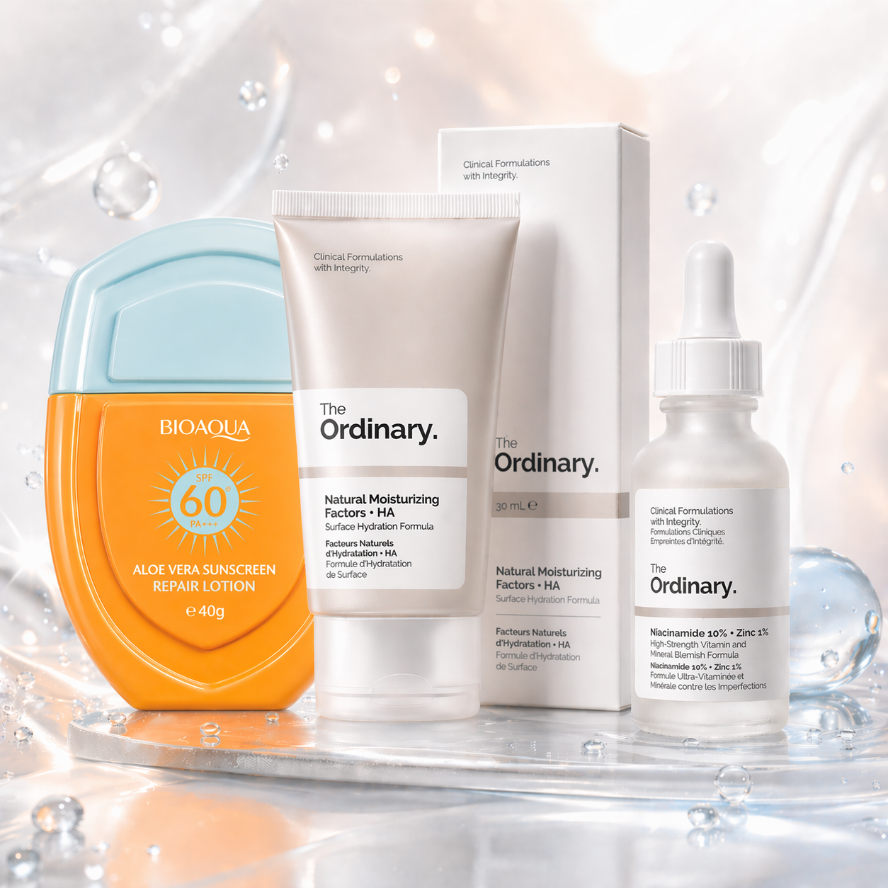 KIT BALANCE ABSOLUT™  NIACINAMIDA + HA + PROTECTOR SOLAR ALOE VERA